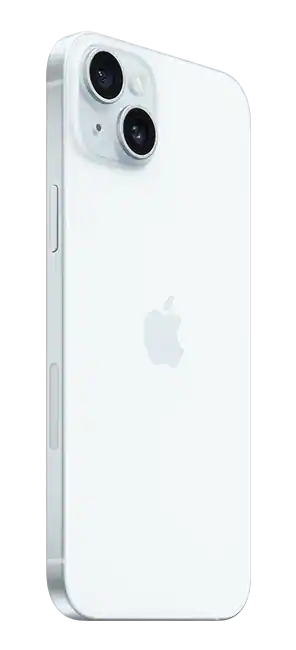 iPhone 15 Plus, Синий — вид сзади