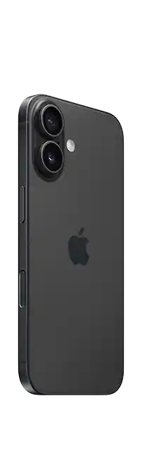 iPhone 16, Чёрный — вид сзади